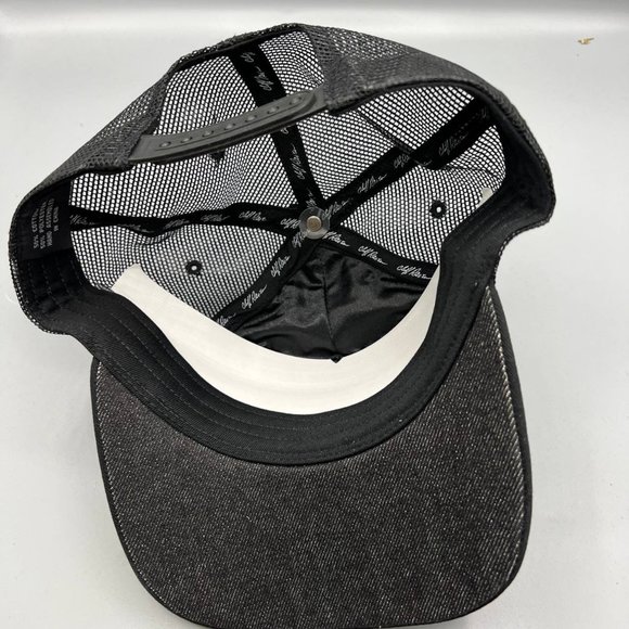 Vintage Cliff Raven Hat Black Ed Hardy Japanese tattoo Snap back Trucker Cap 90s - Picture 4 of 8